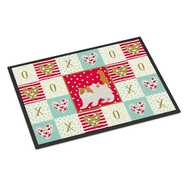 Carolines Treasures 24 x 36 in. Exotic Shorthair No.4 Cat Love Indoor or Outdoor Mat CK5617JMAT - main